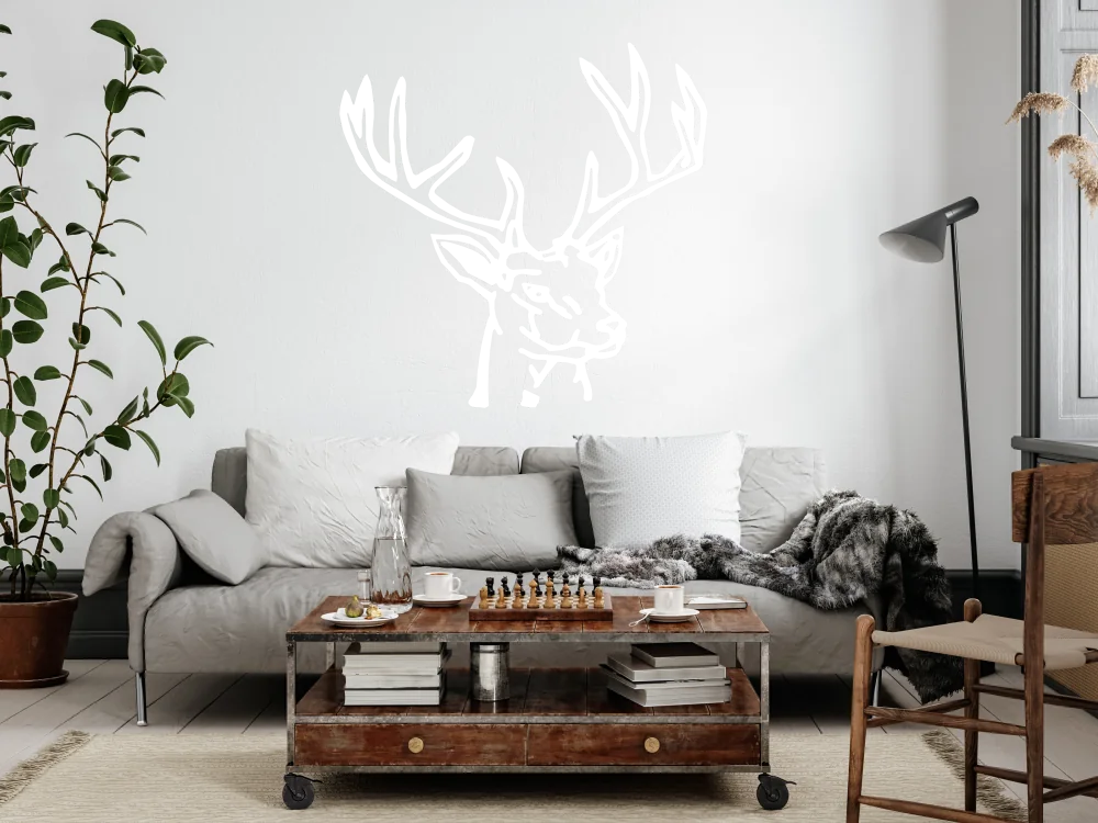 Wandtattoo Hirsch