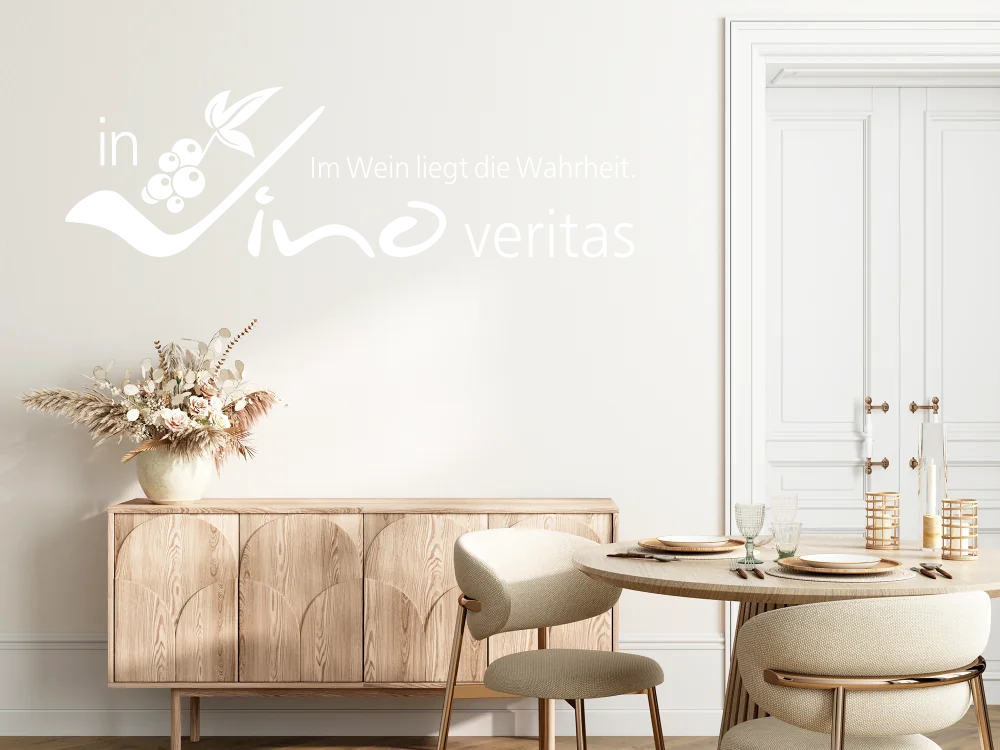 Wandtattoo In vino veritas