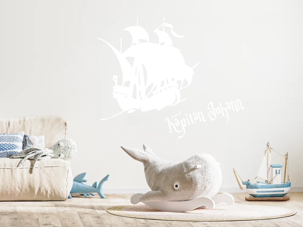 Wandtattoo Kapitän