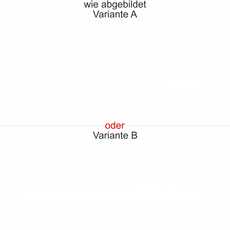 Wandtattoo mit Skyline von Kiel - Ansicht Ausrichtung mit Farbauswahl und Variante Wandtattoo mit Skyline von Kiel - Ansicht Ausrichtung mit Farbauswahl und Variante