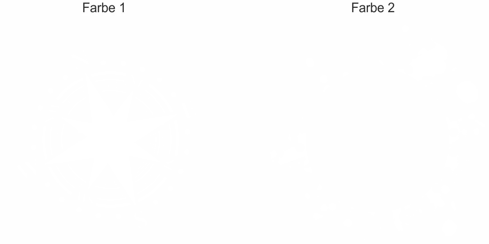 buntes Wandtattoo mit Kompass - Ansicht Farbauswahl