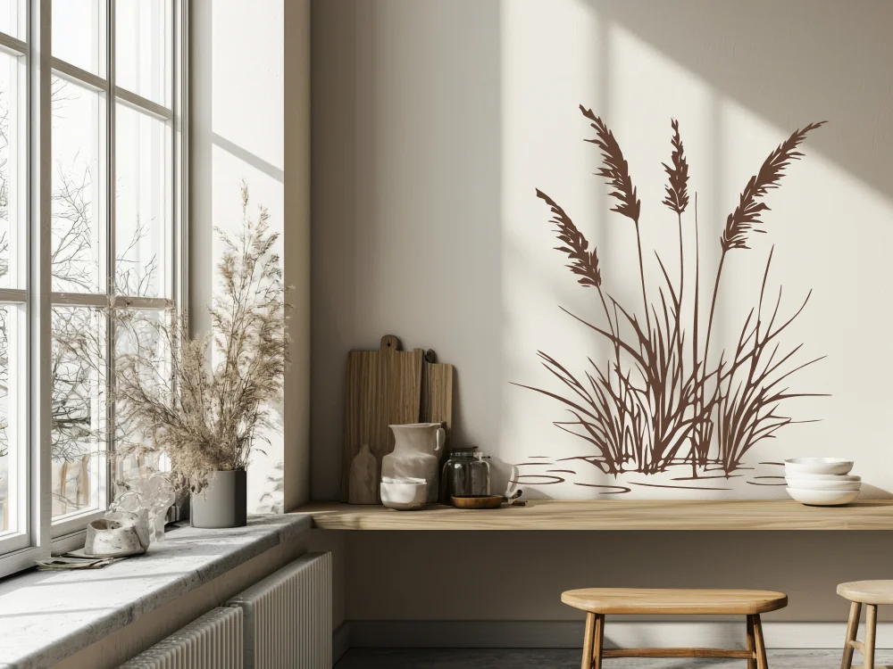Wandtattoo Leichtes Ufergras
