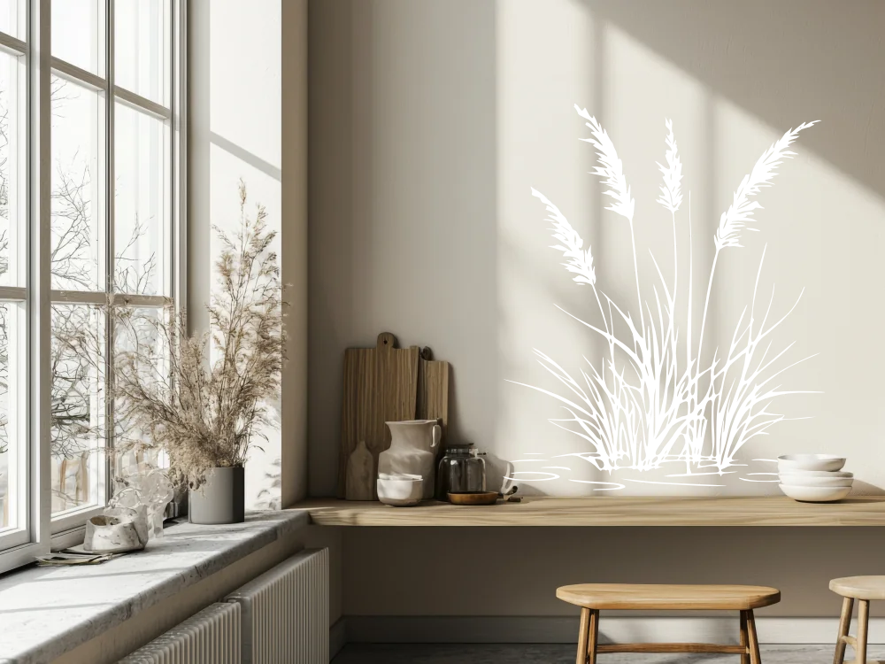 Wandtattoo Leichtes Ufergras - Ansicht Farbauswahl