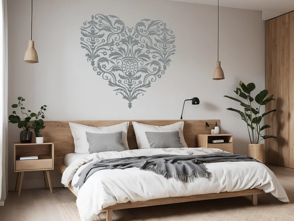 Wandtattoo mit romantischem Liebesornament