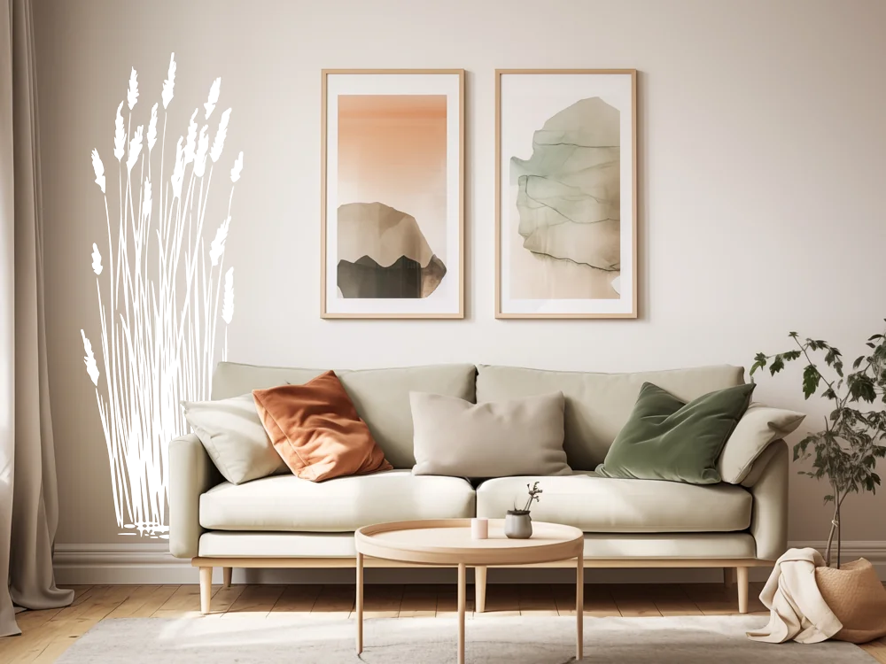 Wandtattoo Majestätische Gräser - Ansicht Farbauswahl