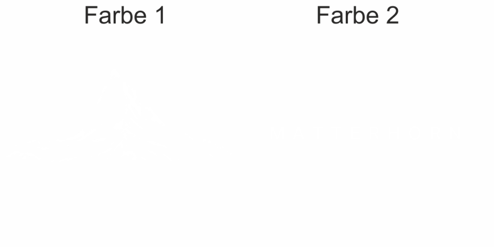 Wandtattoo Matterhorn - Ansicht Farbauswahl