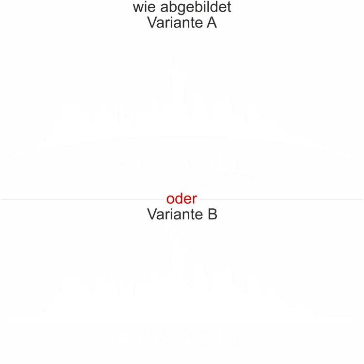 Wandtattoo mit Skyline von New York - Ansicht Ausrichtung mit Farbauswahl und Variante Wandtattoo mit Skyline von New York - Ansicht Ausrichtung mit Farbauswahl und Variante