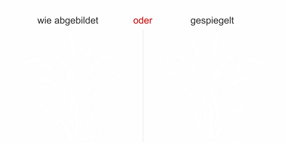 Pampasgras und Vögel im Wind - Ansicht Ausrichtung mit Farbauswahl