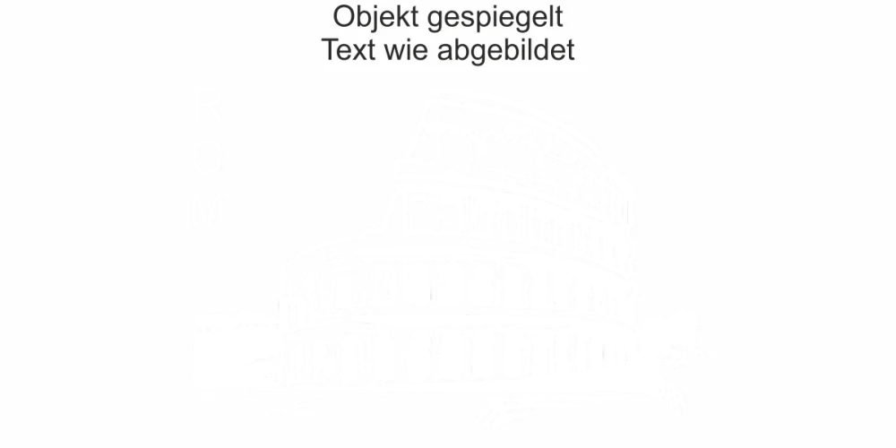 Wandtattoo mit Kolosseum in Rom - Ansicht Ausrichtung und Farbauswahl Wandtattoo mit Kolosseum in Rom - Ansicht Ausrichtung und Farbauswahl