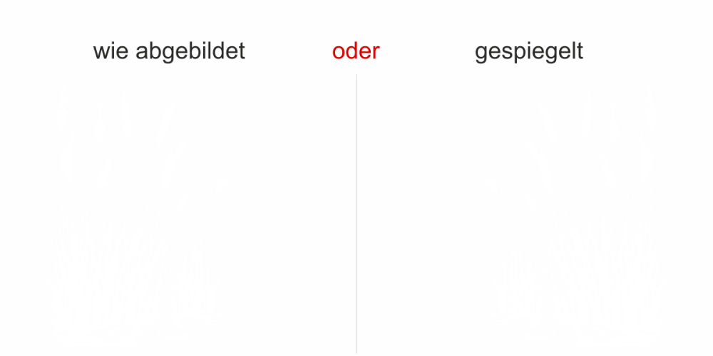 Wandtattoo Schilfgras am Seeufer - Ansicht Ausrichtung mit Farbauswahl Wandtattoo Schilfgras am Seeufer - Ansicht Ausrichtung mit Farbauswahl