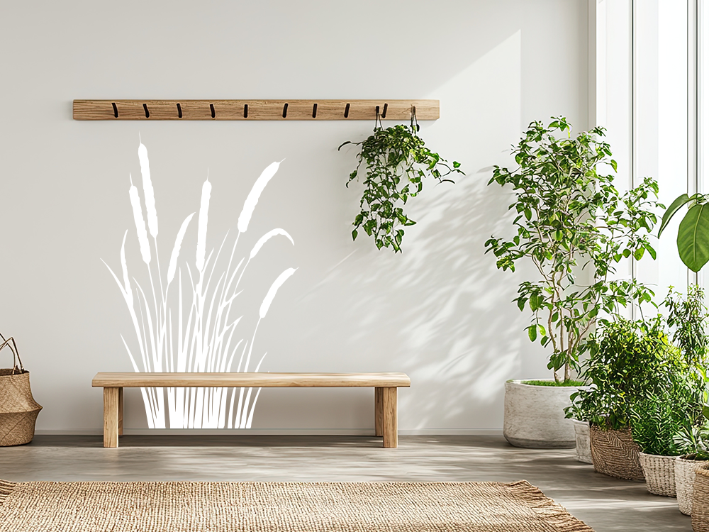 Wandtattoo Schilfgras mit Kolben - Ansicht Farbauswahl