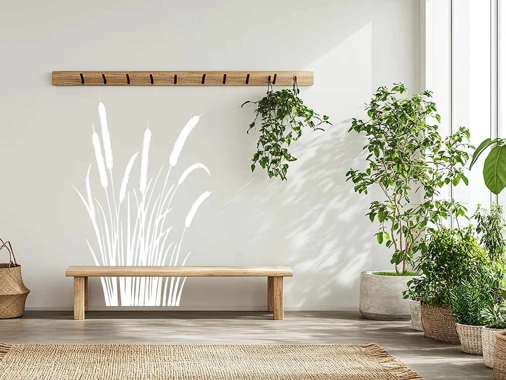 Wandtattoo Schilfgras mit Kolben - Ansicht Farbauswahl
