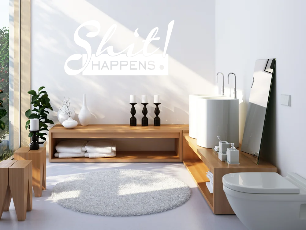 Wandtattoo Shit happens