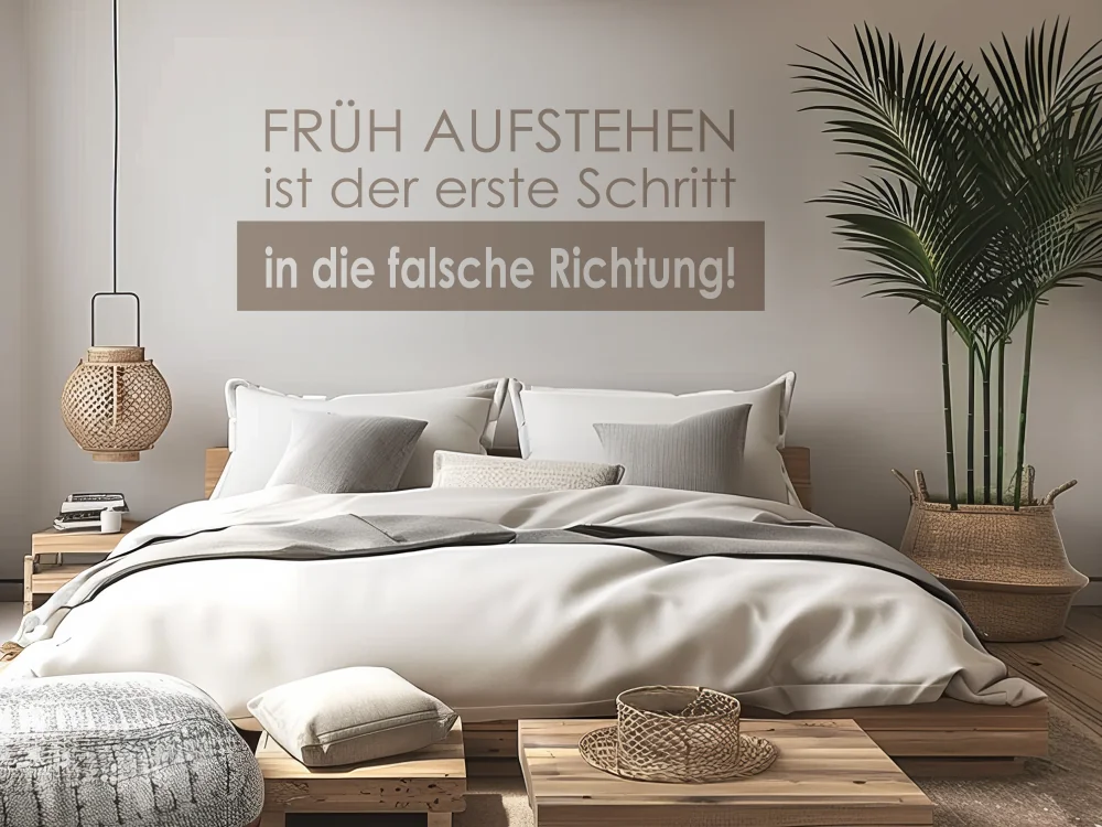 Wandtattoo Früh aufstehen