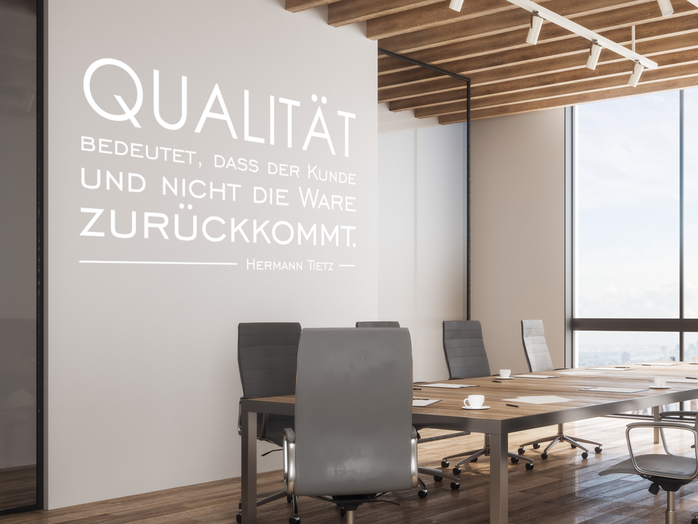 Wandtattoo Spruch Qualität
