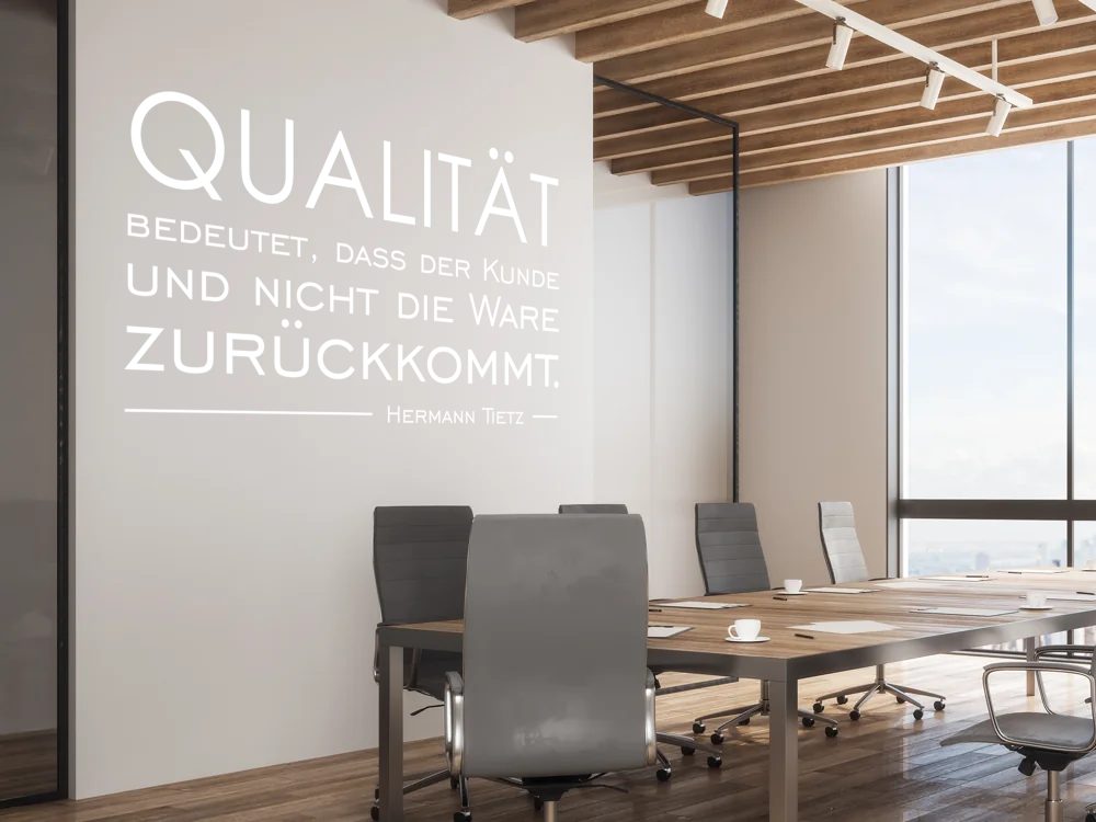 Wandtattoo Spruch Qualität