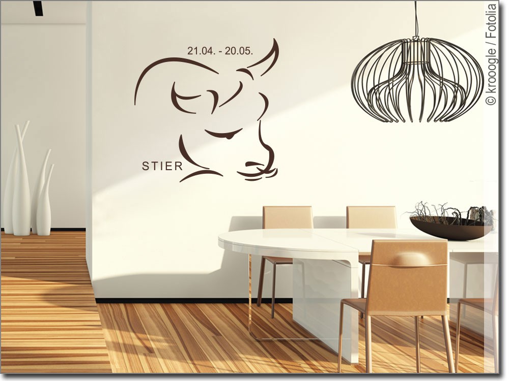 Wandtattoo Sternzeichen Stier Stier Wandaufkleber