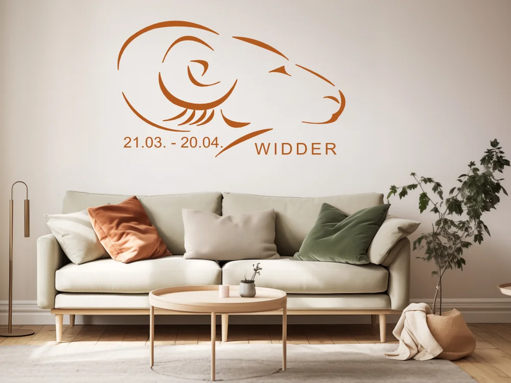 Wandtattoo mit Sternzeichen Widder
