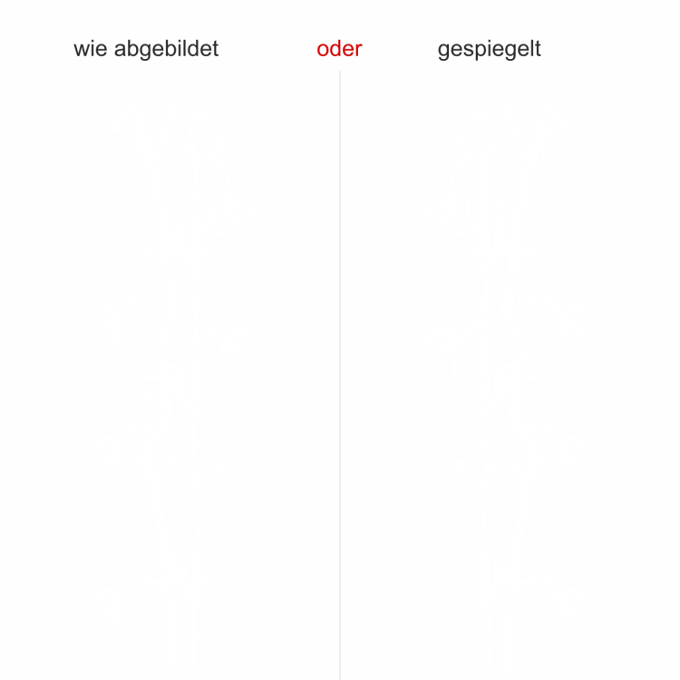 Wandtattoo mit stilvollem Bambus - Ansicht Ausrichtung und Farbauswahl Wandtattoo mit stilvollem Bambus - Ansicht Ausrichtung und Farbauswahl
