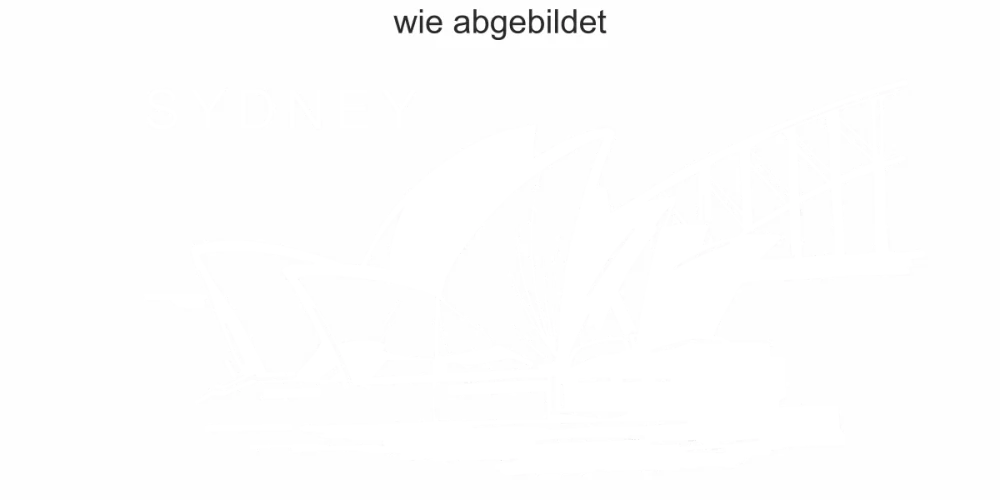 Wandtattoo mit Opernhaus von Sydney - Ansicht Ausrichtung und Farbauswahl
