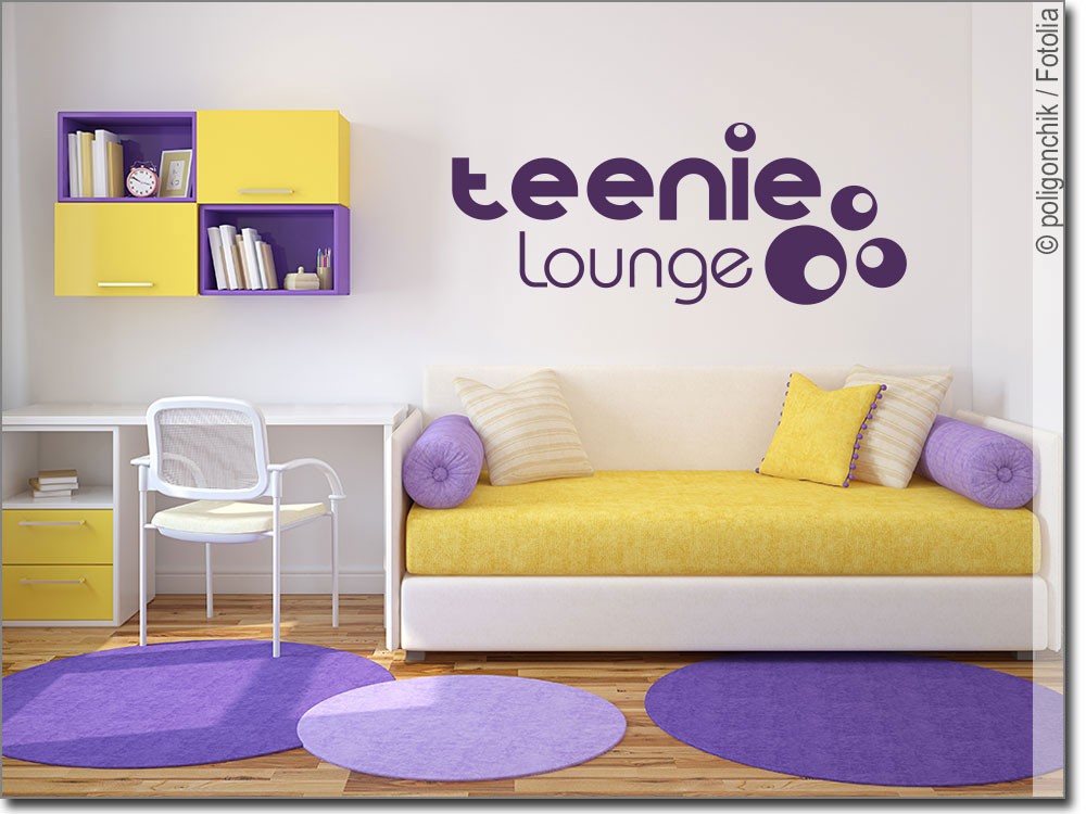 Wandtattoo Teenie Lounge | Aufkleber für Jugendliche