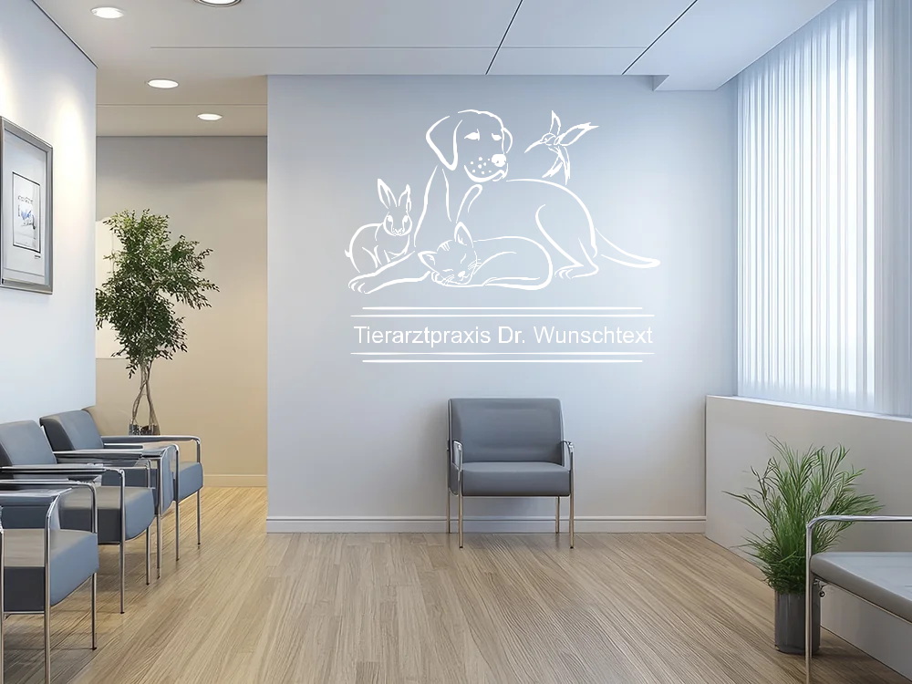 Wandtattoo Tierarztpraxis