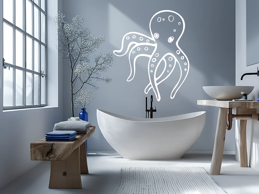 Wandtattoo Tintenfisch