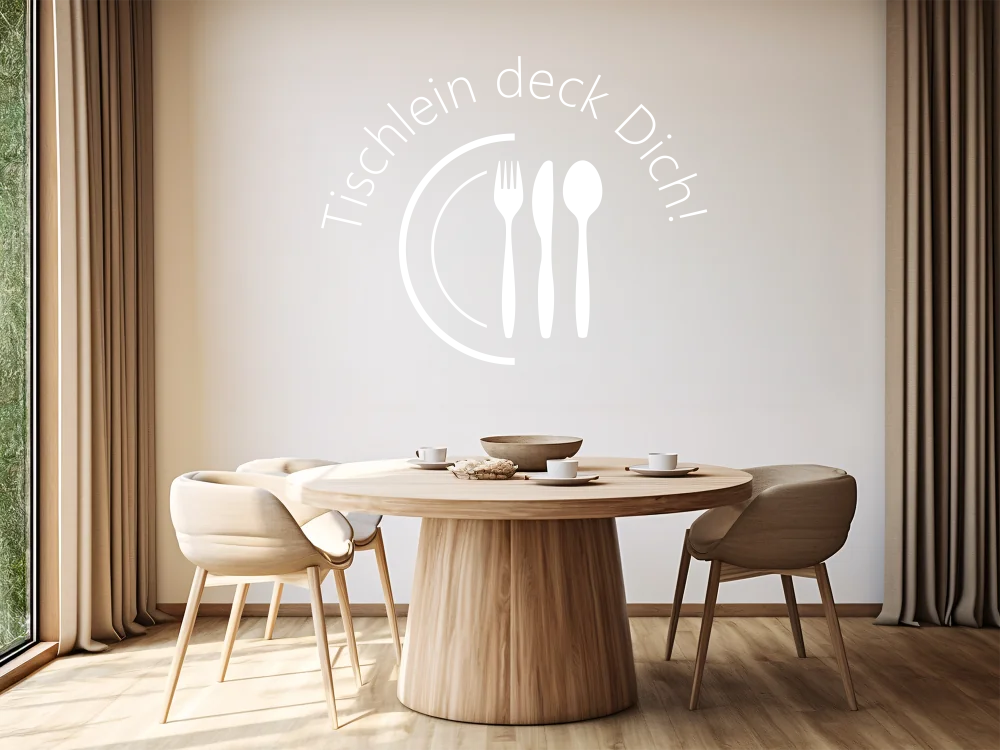 Wandspruch Tischlein deck Dich