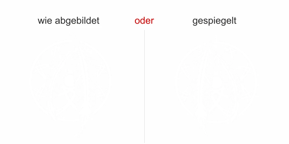 Wandtattoo mit Traumfänger - Ansicht Ausrichtung und Farbauswahl Wandtattoo mit Traumfänger - Ansicht Ausrichtung und Farbauswahl