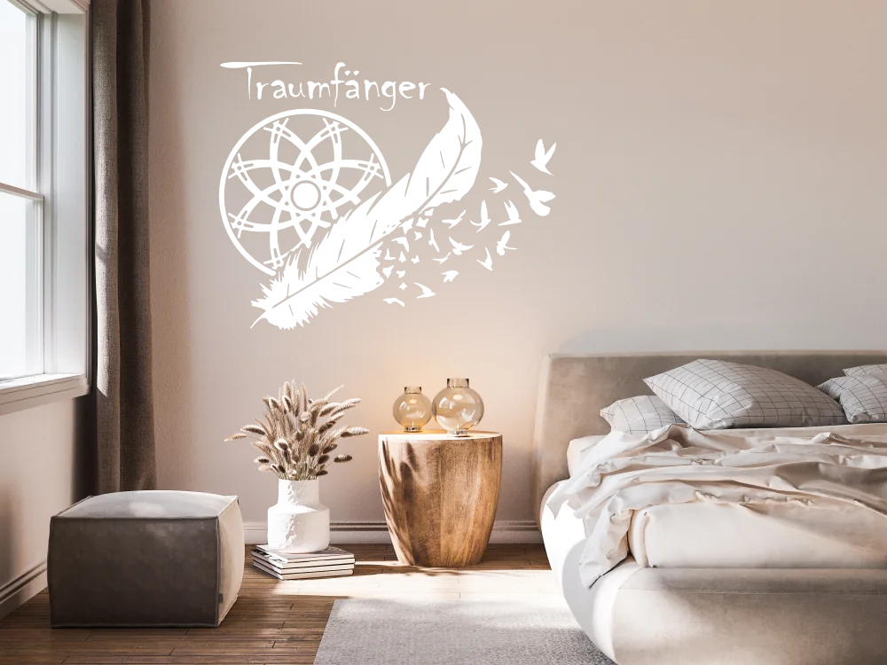 Wandtattoo Traumfänger mit Text