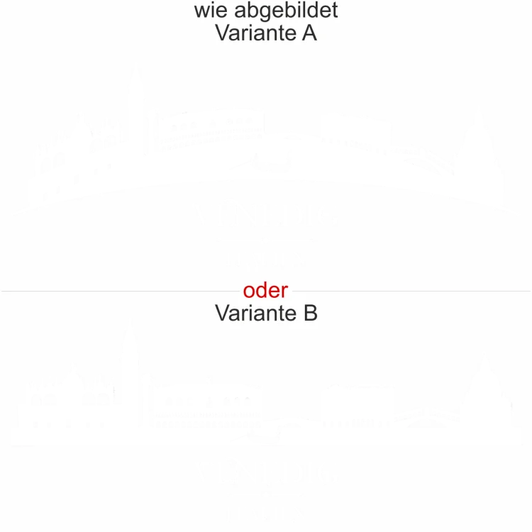 Wandtattoo mit Skyline von Venedig - Ansicht Ausrichtung mit Farbauswahl und Variante Wandtattoo mit Skyline von Venedig - Ansicht Ausrichtung mit Farbauswahl und Variante