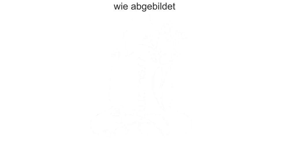 Wandtattoo mit Wellness Buddha - Ansicht Ausrichtung mit Farbauswahl Vorschlag 1