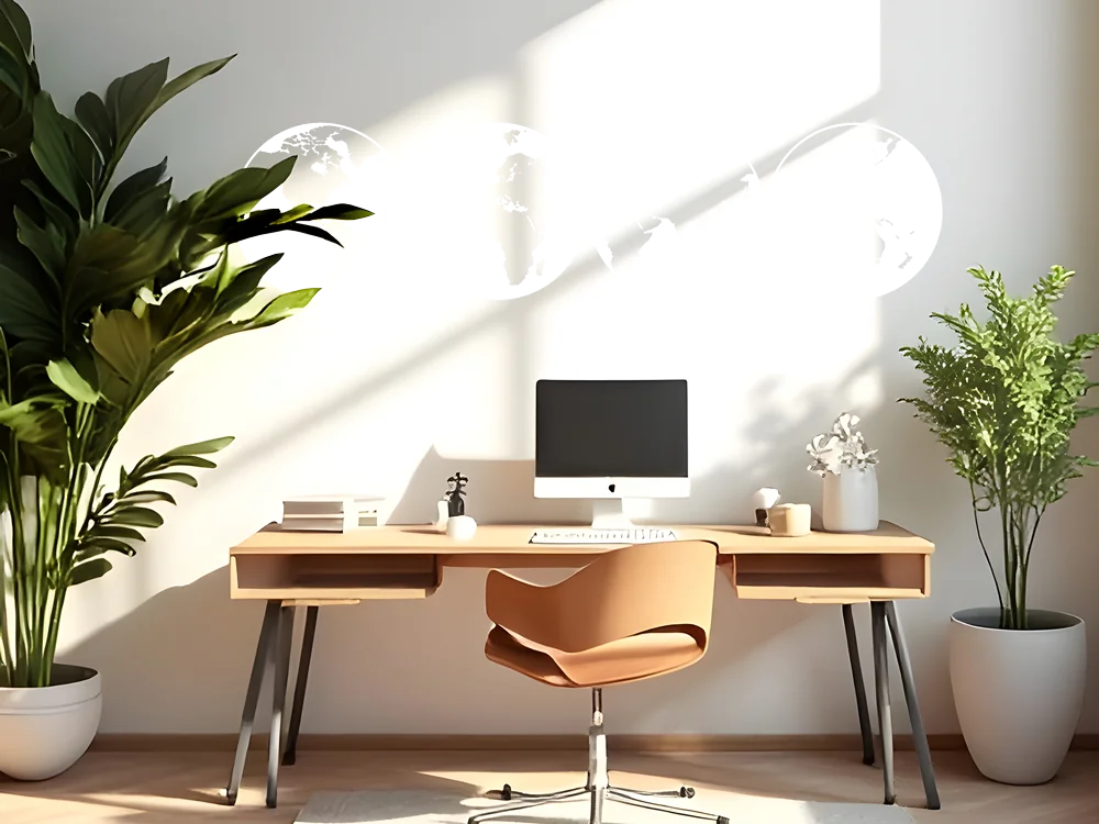 Wandtattoo Weltkarte