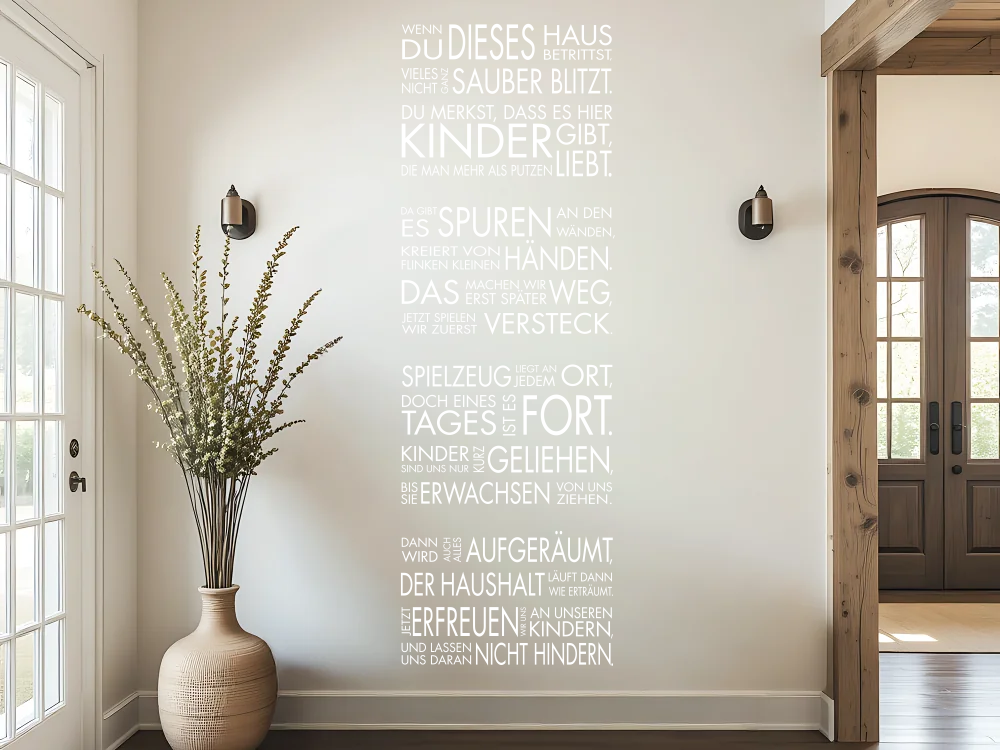 Wandtattoo Wenn Du dieses Haus betrittst