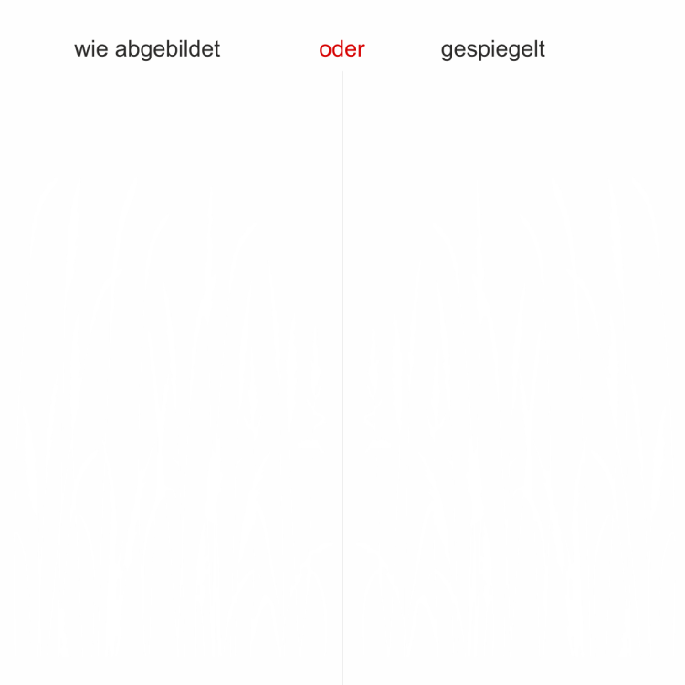 Wandtattoo Wiesengräser - Ansicht Ausrichtung mit Farbauswahl