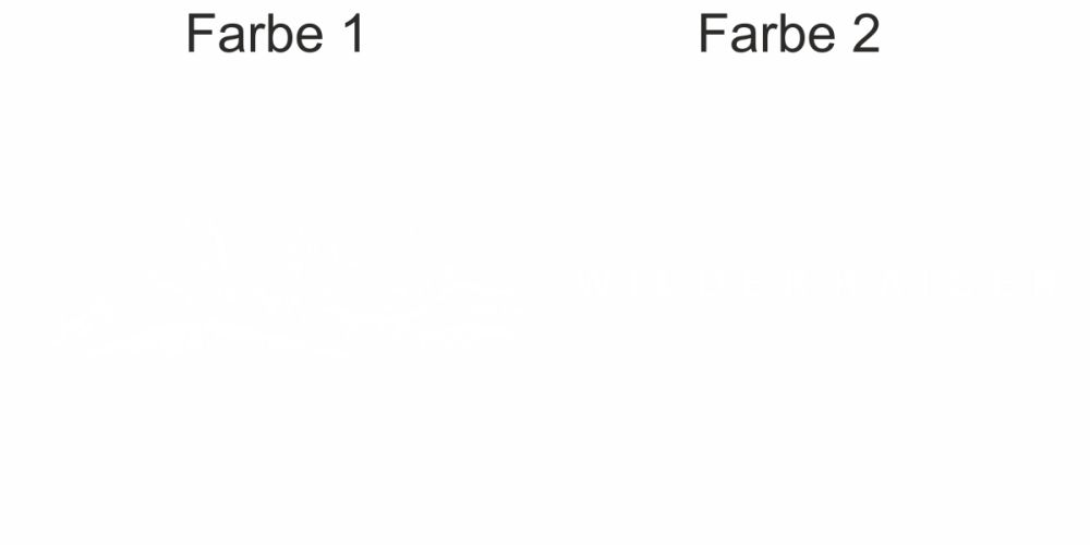 Wandtattoo Wilder Kaiser - Ansicht Farbauswahl
