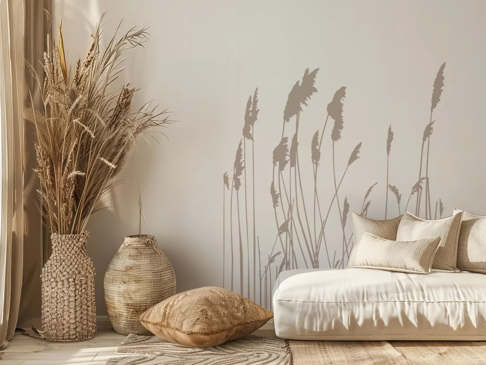Wanddekor Wildgräser