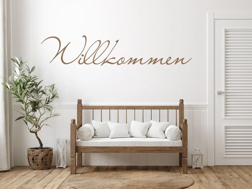 Wandsticker Willkommen