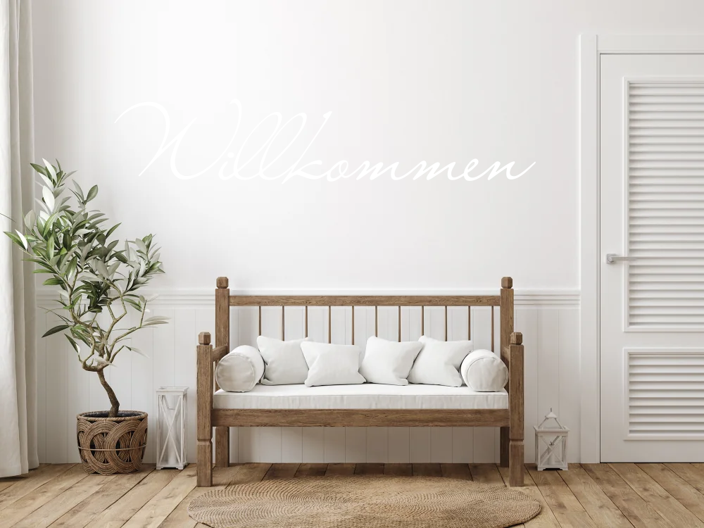 Wandtattoo Willkommen 06