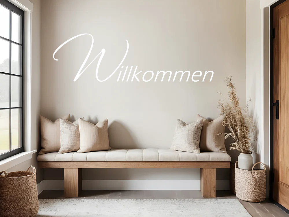 Wandtattoo Willkommen 08