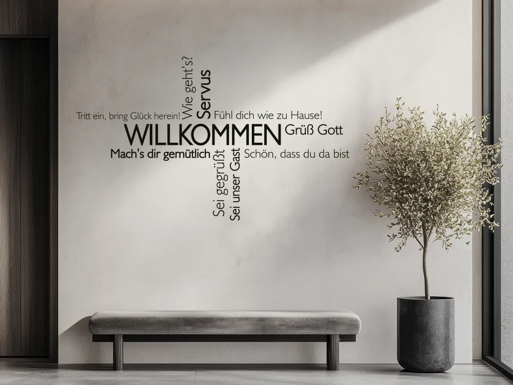Wortwolke Willkommen