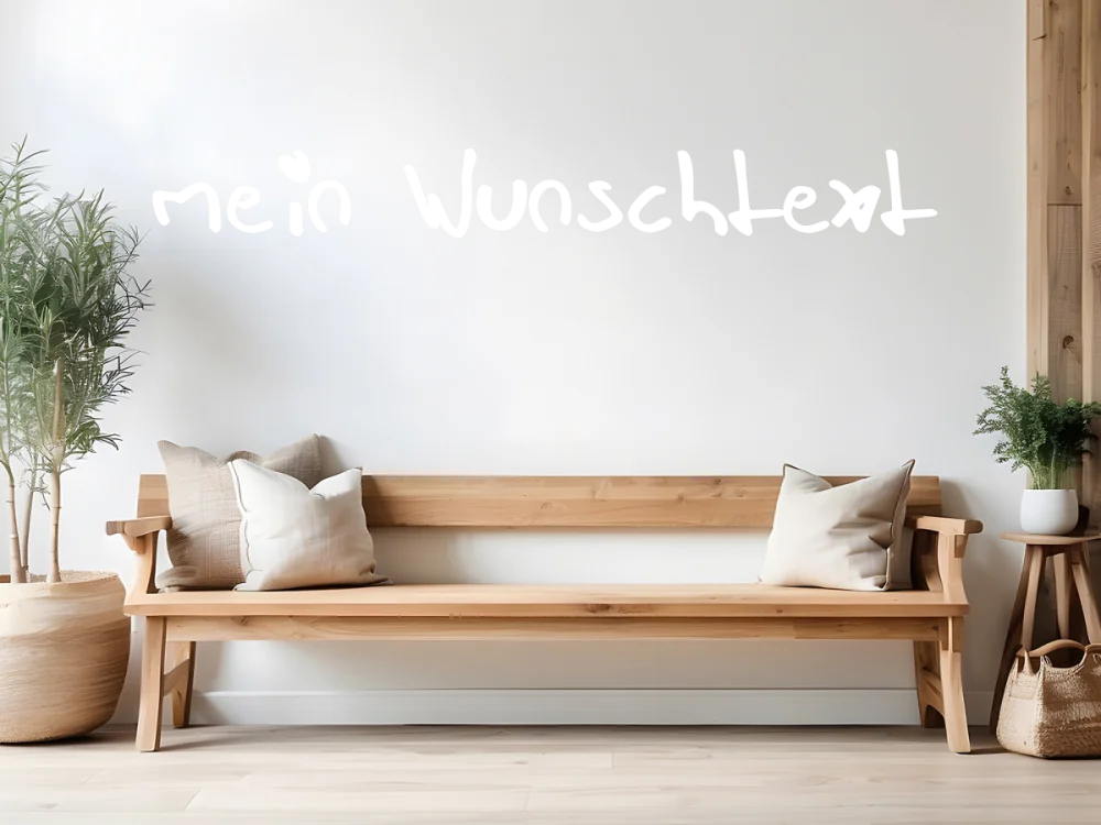 Wandtattoo Wunschtext 12 - Ansicht Farbauswahl