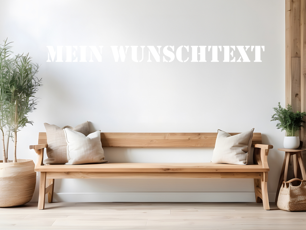 Wandtattoo Wunschtext 15 - Ansicht Farbauswahl