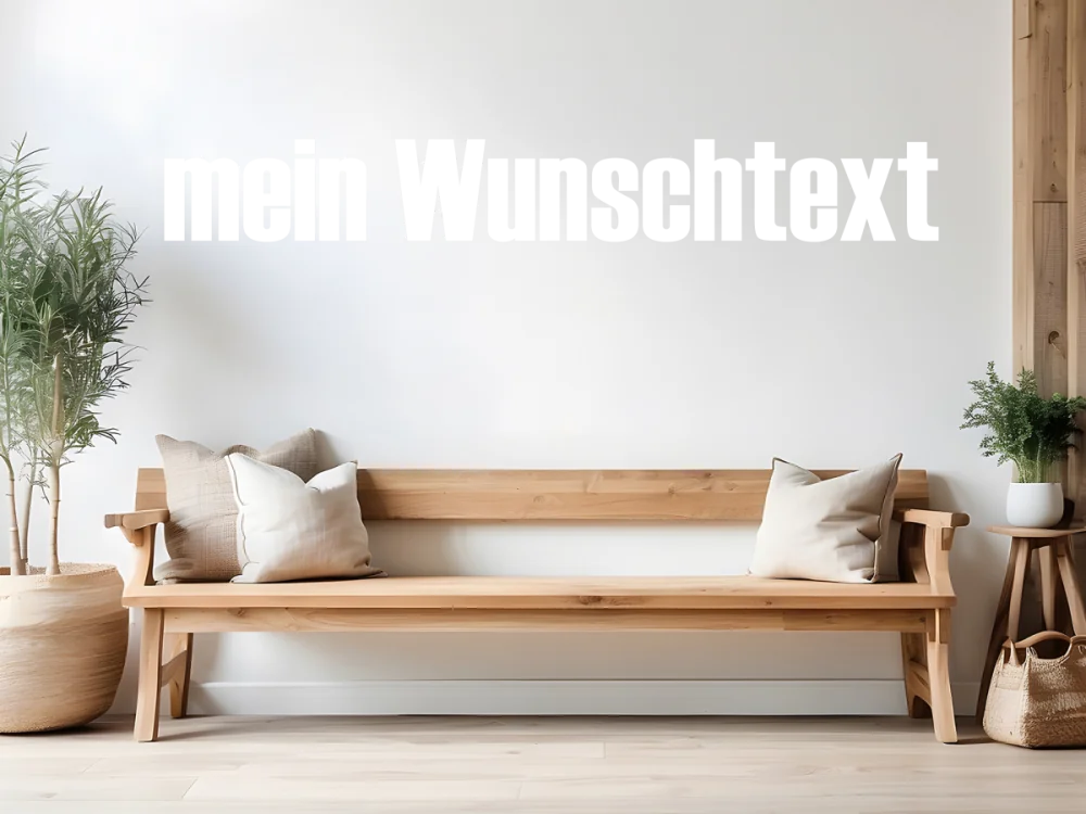 Wandtattoo Wunschtext 28 - Ansicht Farbauswahl