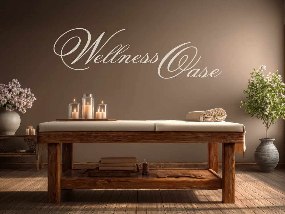 Wandworte Wellness Oase