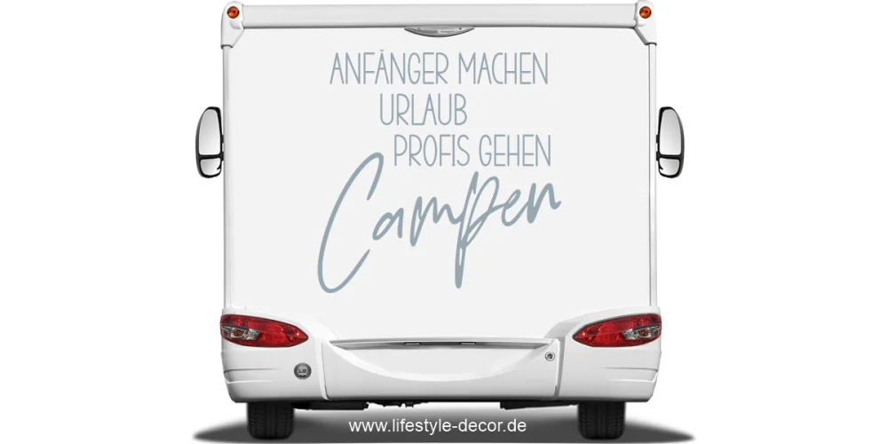 Wohnmobilaufkleber Campen