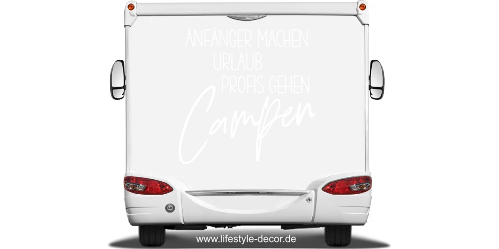Wohnmobilaufkleber Campen