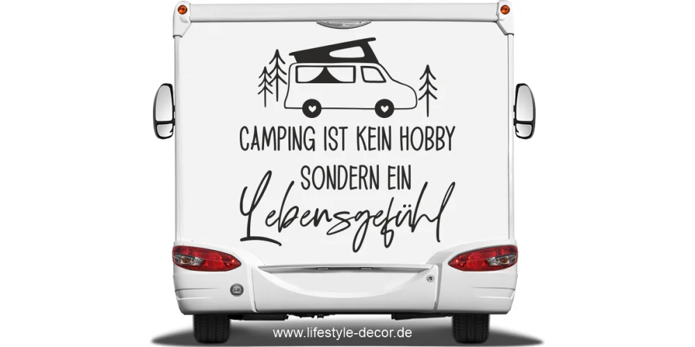 Wohnmobilaufkleber Ein Lebensgefühl