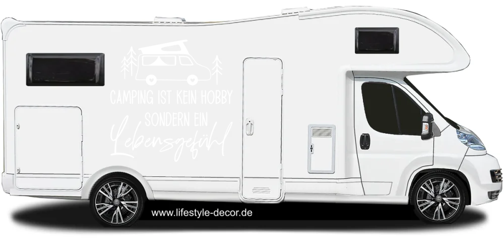 Wohnmobilaufkleber Ein Lebensgefühl