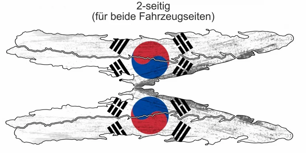 Autoaufkleber Flagge von Südkorea